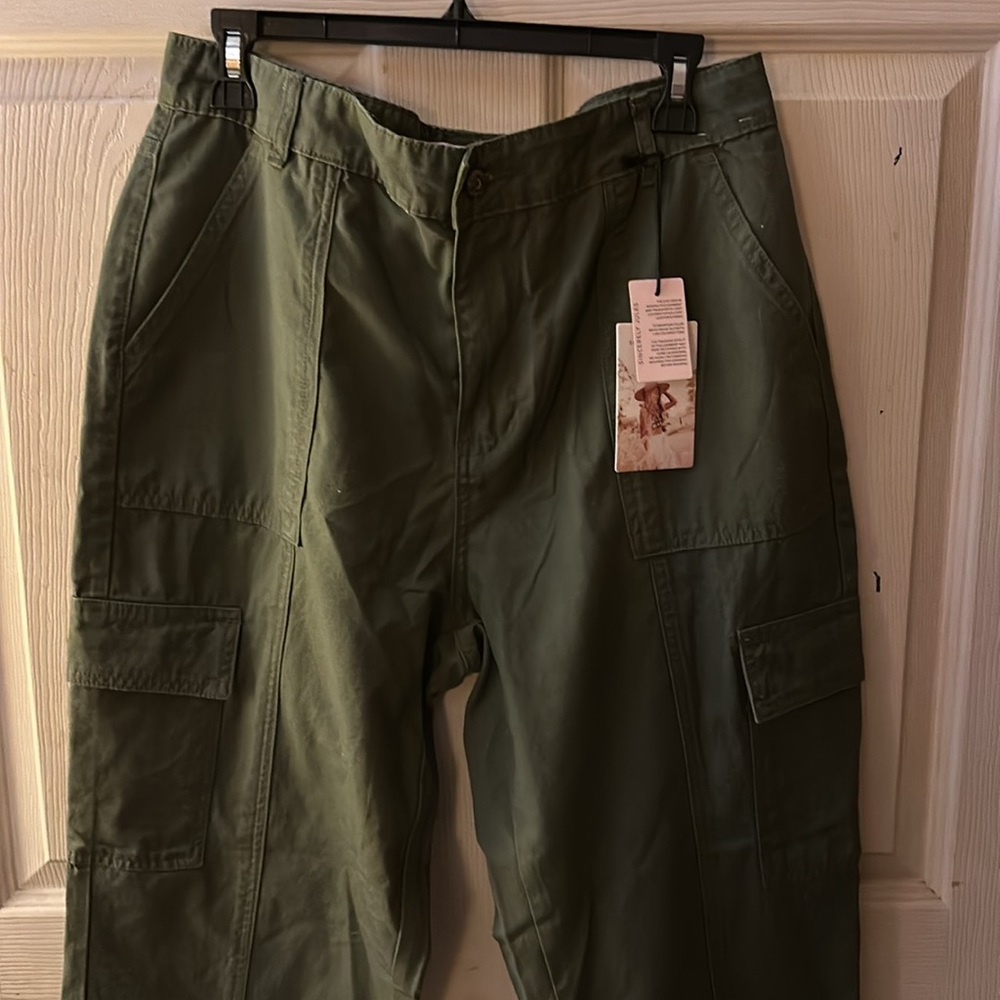Sincerely Jules Cargo Green Pants. 13/31